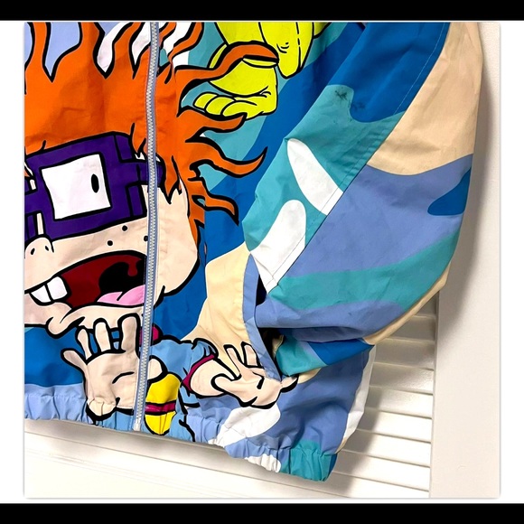 Nickelodeon X Members Only Size M Rugrats ALLOVER Camo Chucky/Tommy Wind… - Picture 3 of 12